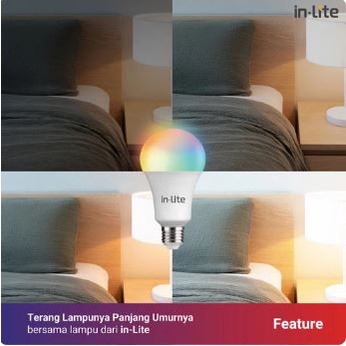 in-Lite Smart Bluetooth Bulb LED 9W INSM044 - Lampu Bluetooth 9 Watt - Lampu LED Bulb Bluetooth