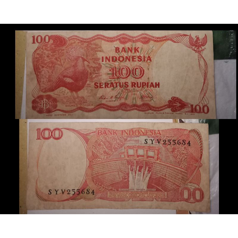 uang asli 100 rupiah