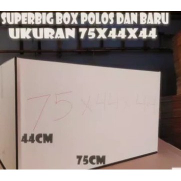 

Min order 5 pcs (klik 5 kali) KARDUS UK 75X44X44 CM / DUS PINDAHAN / KARDUS BESAR / DUS PACKING