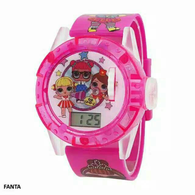 Jam Tangan Anak&quot; Laser Lol Strap Rubber (Dikirim Dari Jakarta Pusat)