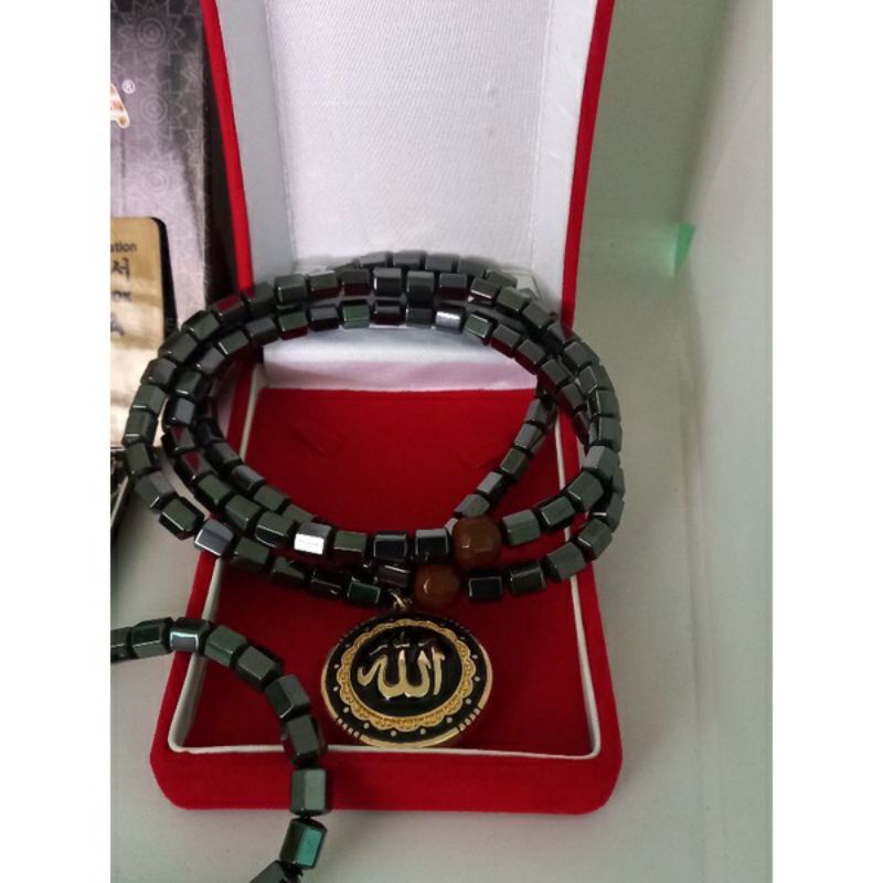 Kalung Kesehatan Bio Aura Azzikra Bonus Gelang Kesehatan Box Merah