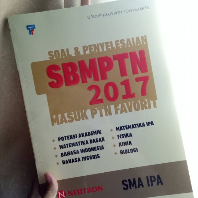 Buku Soal dan Penyelesaian SBMPTN 2017 Neutron