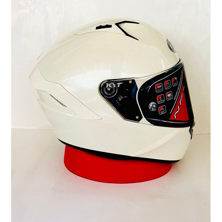 Helm Kyt Nfr solid white / Nfr putih