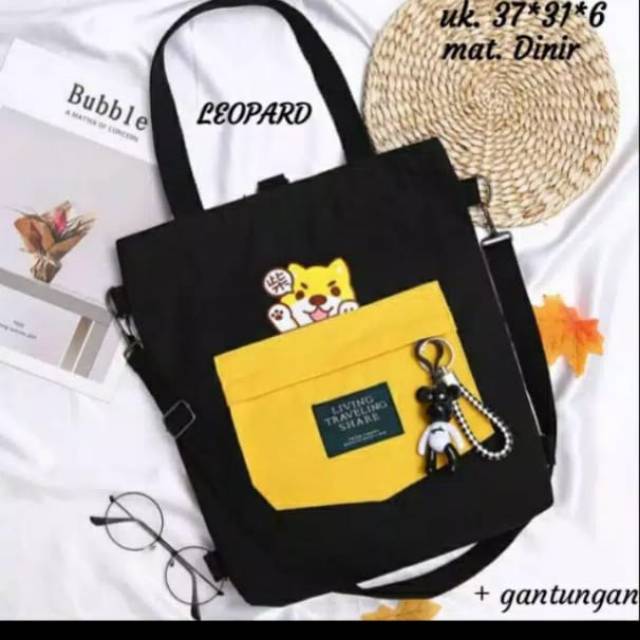Totebag Kucing - tas tote wanita Living traveling share