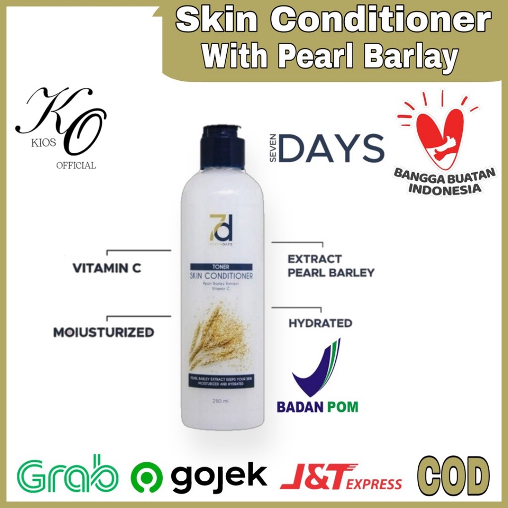 Seven Days Toner Skin Conditioner With Pearl Barley Extract 250ml