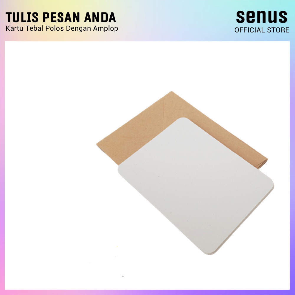 

Kartu Ucapan Senus Polos dengan Amplop