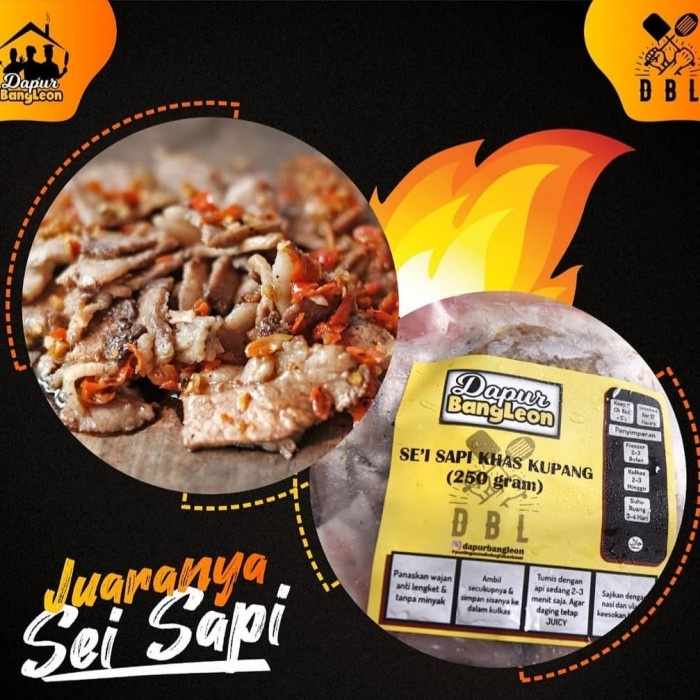

Sei Sapi Frozen Khas Kupang DBL 250 gram - low fat - BARU