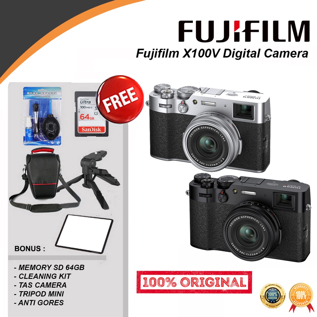 FUJIFILM X100V Digital Camera / FUJI FILM X 100 V / FUJIFILM X 100V / FUJIFILM X100 V Original