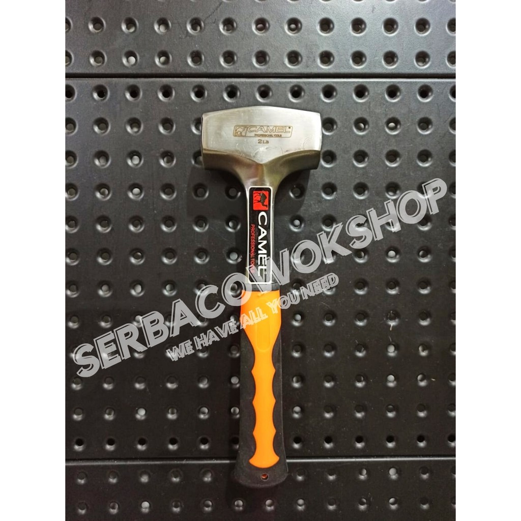 Camel Palu Batu Bodem Besi 2 LB Gagang Besi Orange Bobok Beton Termurah Berkualitas