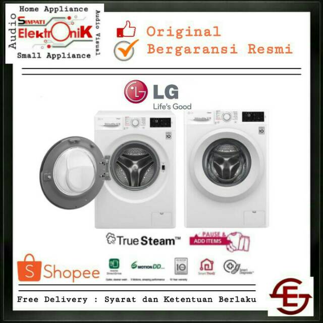 LG FC1285S5W - MESIN CUCI LG FRONT LOADING INVERTER 8,5kg