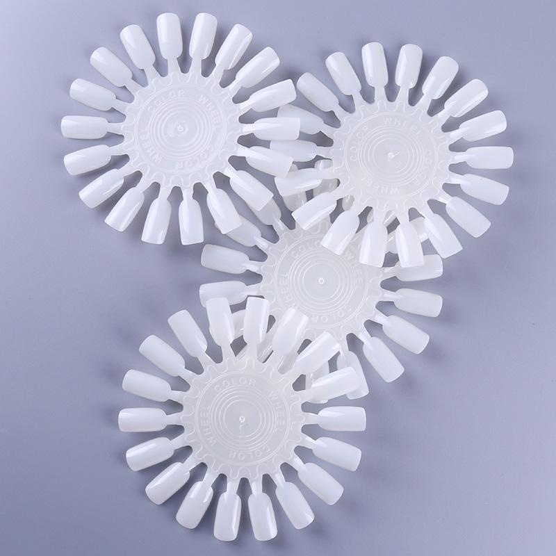 White Card False Nail Tips Fan Nail Manicure Art Display Tools