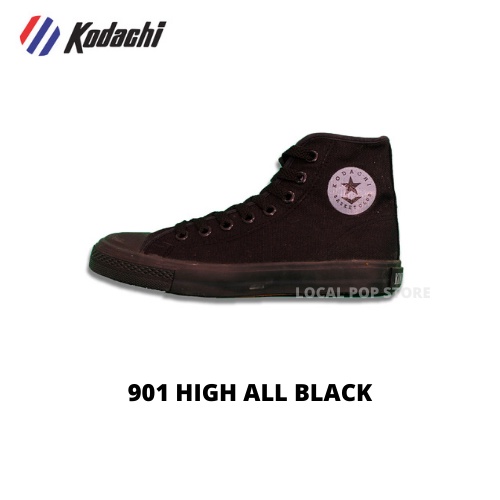 Sepatu Kodachi 901 High All Black - Vulcanized Shoes Kodachi Original