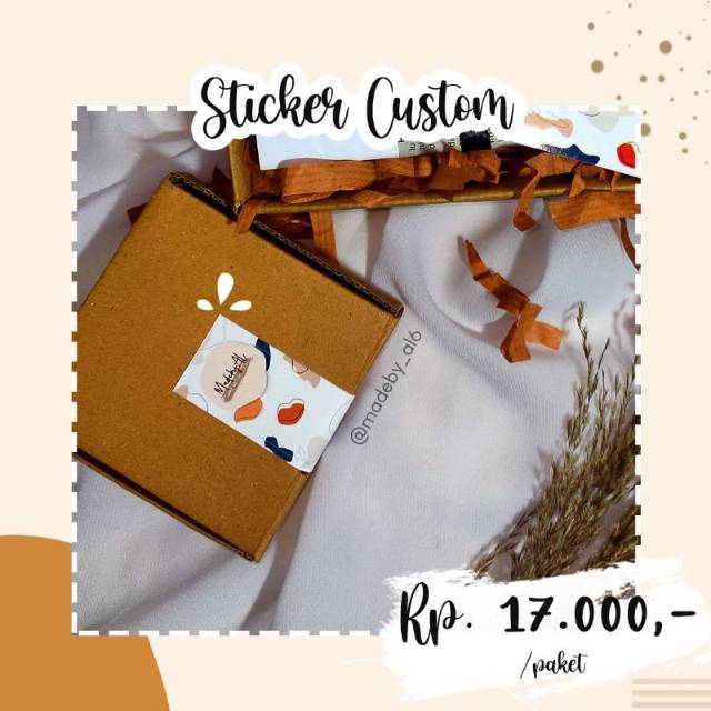 

TERMURAH! CETAK STICKER CUSTOM LOGO DLL