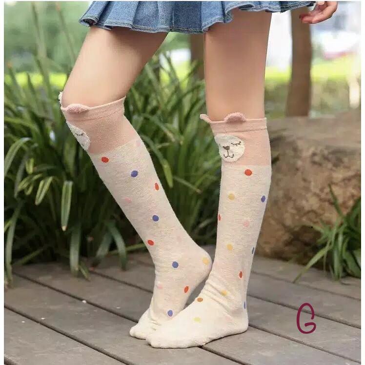 TERLARIS!! kaos kaki Panjang Anak Keren Import Kids Kaos Cuttest Perempuan Socks Long