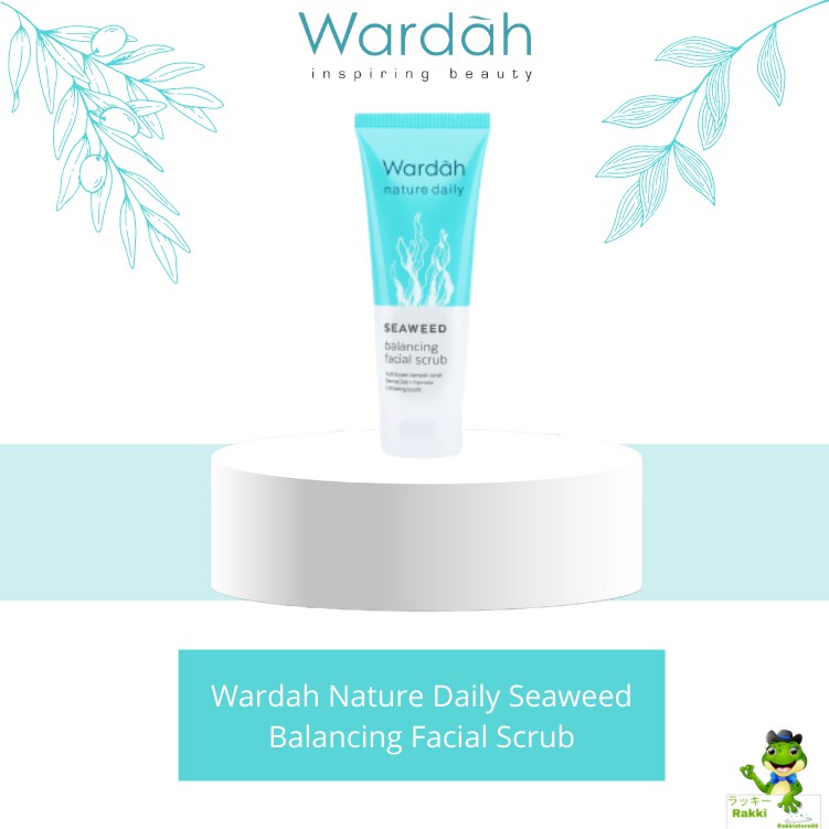 ❣️Rakkistore99❣️Wardah Nature Daily Seaweed Balancing Facial SCRUB 60ml (100% Original)