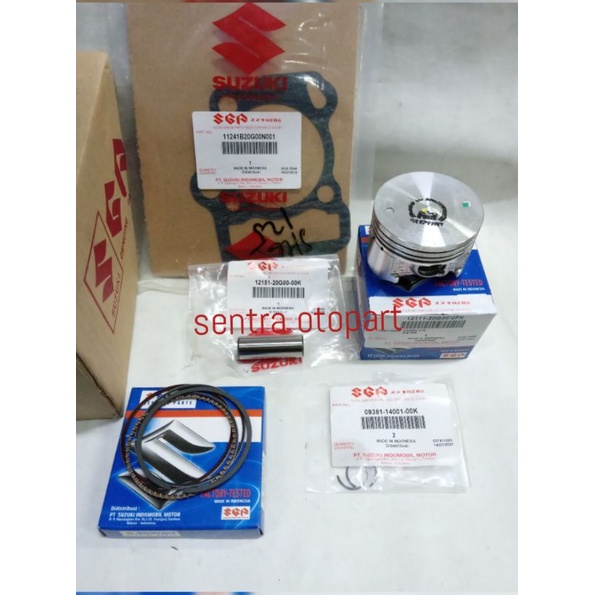 Blok seher silinder block shogun 125 Arashi set paket piston kit original sgp