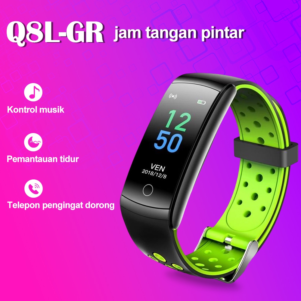 Smartwatch Q8L Pengingat Panggilan Detak Jantung Monitor Tidur Bluetooth Smartwatch