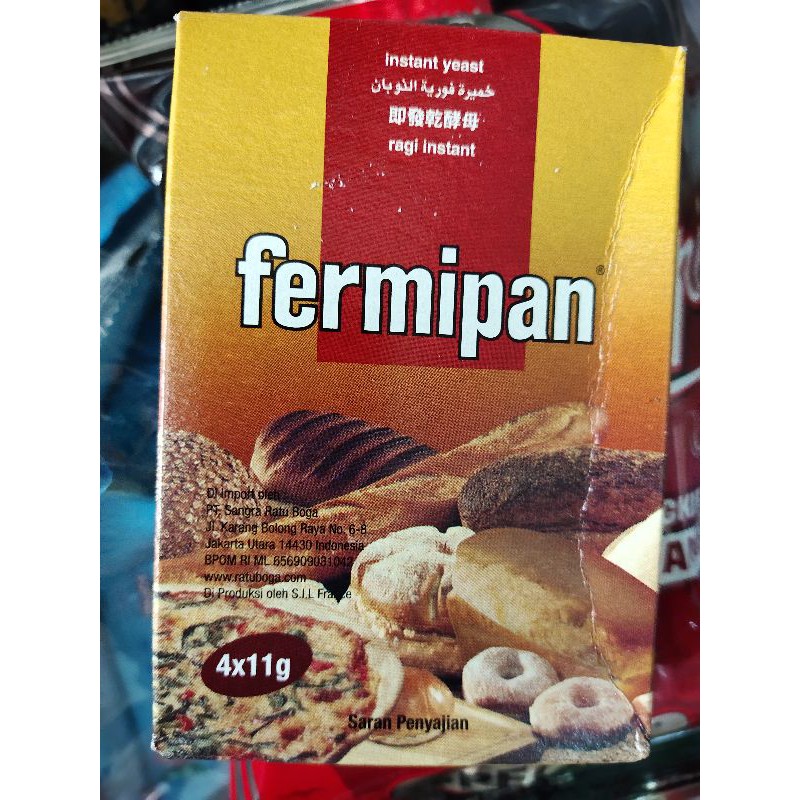 

Fermipan ragi instant 1pack (4*11gr)