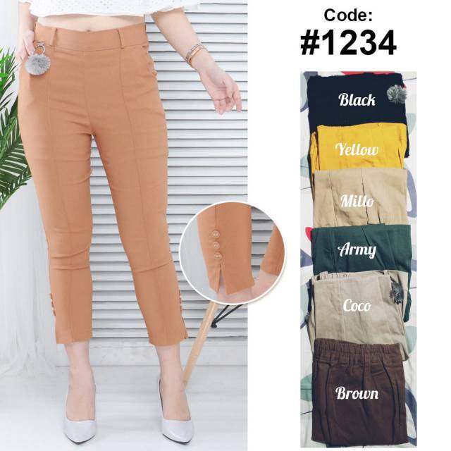 V&C COLLECTION SKY MODE BAGGY PANTS PANJANG WANITA/CELANA PANJANG WANITA KATUN STRECTH BEST SELLER