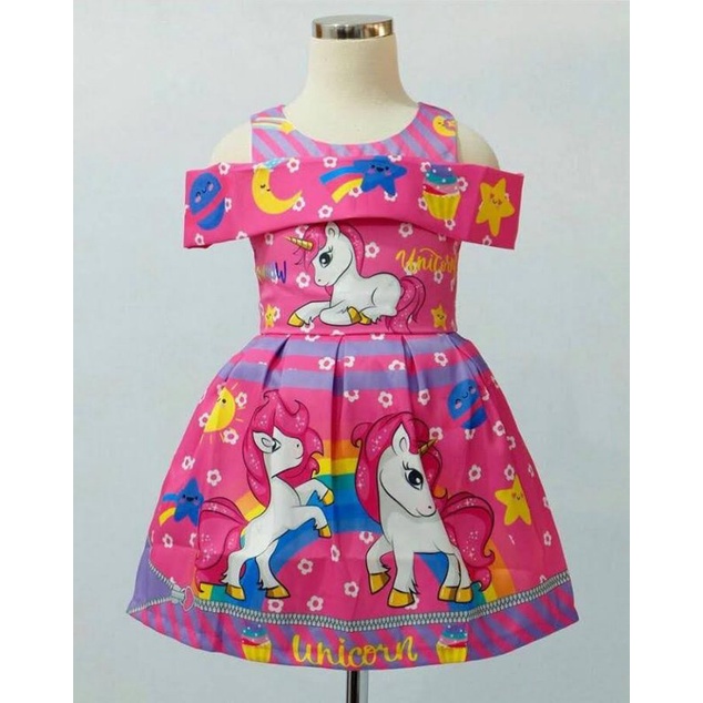 DRESS  UNICORN ANAK