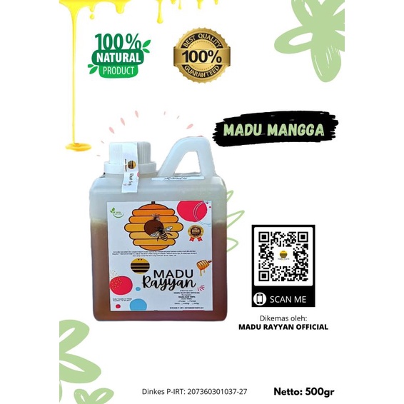 madu nektar mangga 500gr