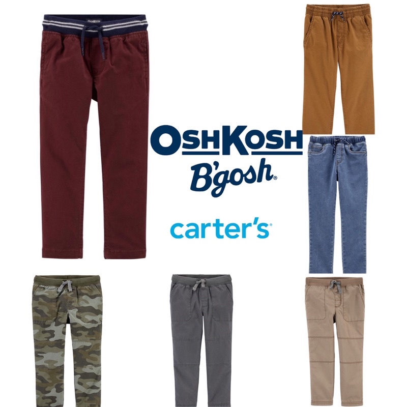 pull on pants jeans carters chinos jogger oshkosh 9m 12m 18m 5t 7t 8t 10t