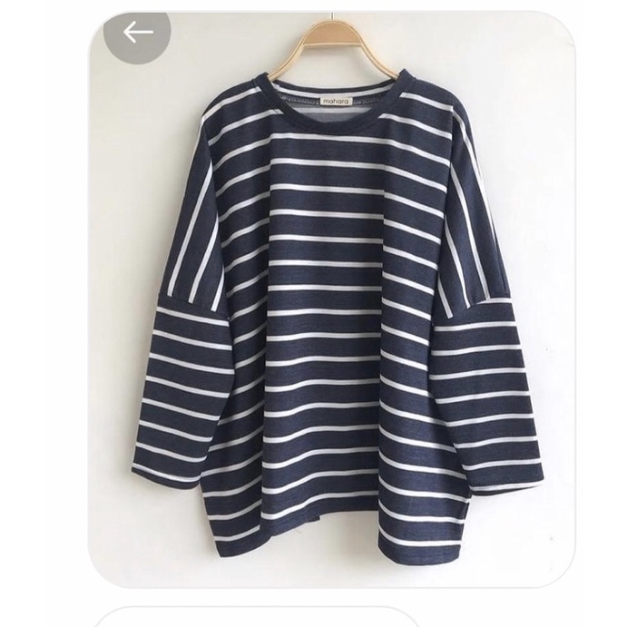 preloved Oversized stripe tshirt mahara