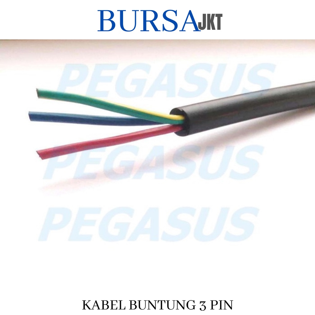 KABEL BUNTUNG 3 PIN 2.5 ISI TEMBAGA TAHAN API AWET 3 X 0.75 MM