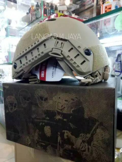 Helm tactical / cover face / protection / pengaman kepala army military murah bandung