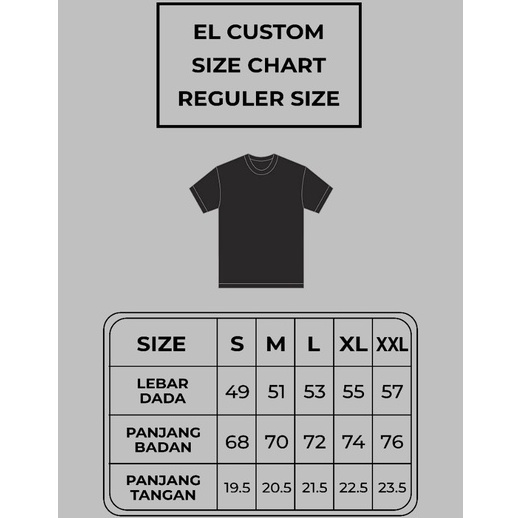 KAOS PREMIUM ELCUSTOM / KAOS DISTRO PREMIUM / KAOS STREETWEAR / BAJU PREMIUM / BAJU POLOS PREMIUM / BAJU DESIGN UNISEX