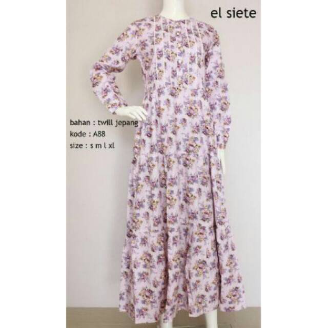 Gamis katun jepang el siete