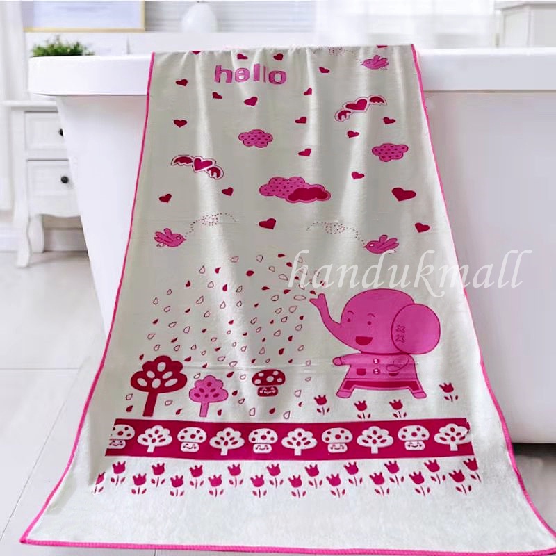 Handukmall Handuk Anak BAYI Handuk Mandi lembut halus Ukuran Besar Ukuran 120cm