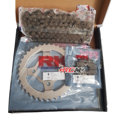 GEAR GER GIR SET CHAIN KIT HONDA GRAND PRIMA ASTREA IMPRESSA DPN UK 14 BLKNG 36 RANTAI 428SB X 100L ORI ORIGINAL RK ASLI