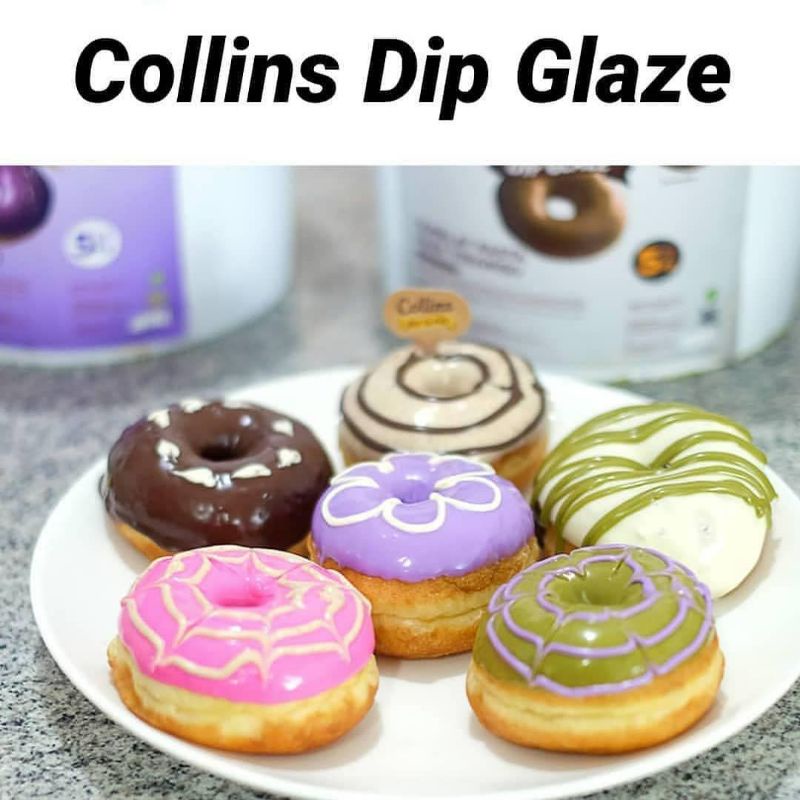 COLLINS DIP GLAZE 250gr EXP Tahnun 2025