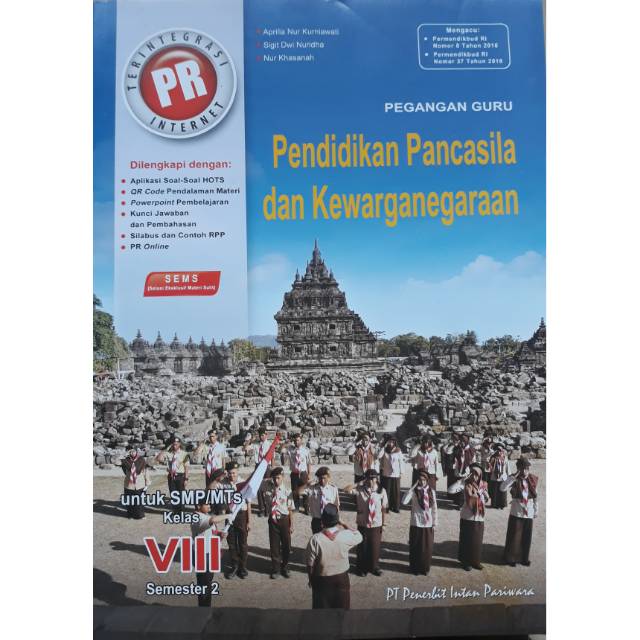 Buku Pegangan Guru Pr Ppkn Kelas Viii 8 Semester 2 K13 Revisi Shopee Indonesia