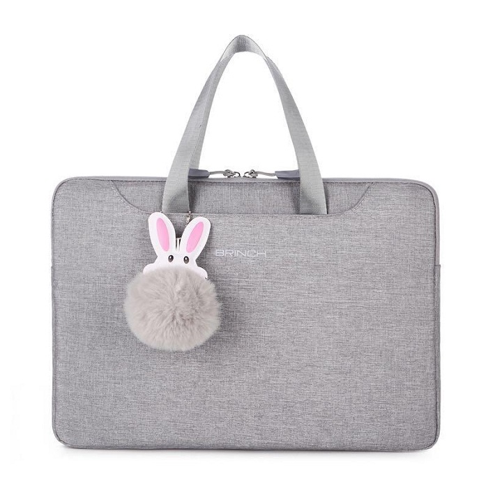 Tas Laptop Jinjing Biaonuo Doll Sleeve Waterproof 12 13 inch - Grey