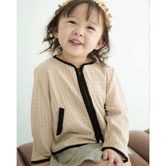 MAUME JACKET | Jaket Anak Perempuan | Outer Anak | Atasan Anak Perempuan | Jaket Knit Anak