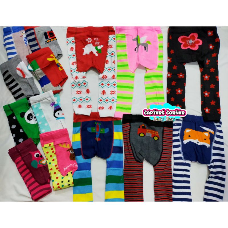 HARGA GILA.....LEGGING BAYI TUTUP KAKI BUKA KAKI WARNA POLOS / COTTON RICH TIGHTS / LEGGING TUTUP KAKI MOTIF