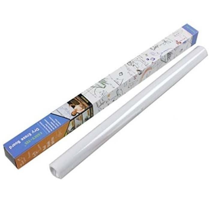 

Murah Blackboard Whiteboard Wall Stiker Papan Tulis Size 200x60CM - Putih Promo