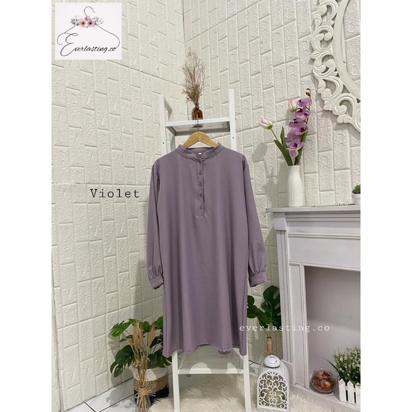 TUNIK BRIELLE /ATASAN WANITA/BAHAN SHAKILA JUMBO LD 100,LD 110,LD 120,LD126Cm