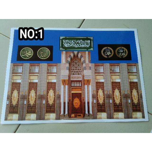 Background mahar bentuk Masjid