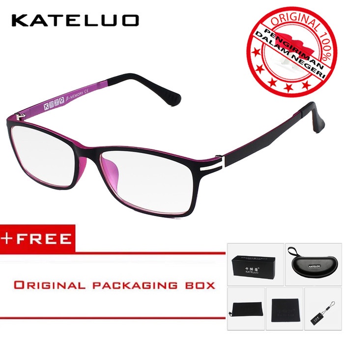 Kateluo Kacamata Anti Radiasi Komputer  Gadget Pria Wanita 13025 - Ungu