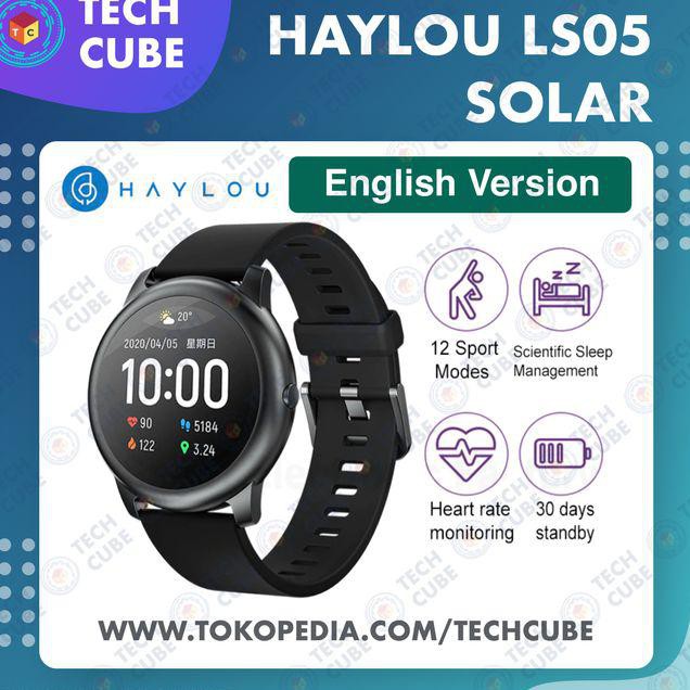 ✨ SALE SMARTWATCH WANITA✨ XIAOMI HAYLOU LS05 SOLAR TFT TOUCH SCREEN SMARTWATCH IP68 ENGLISH VERS