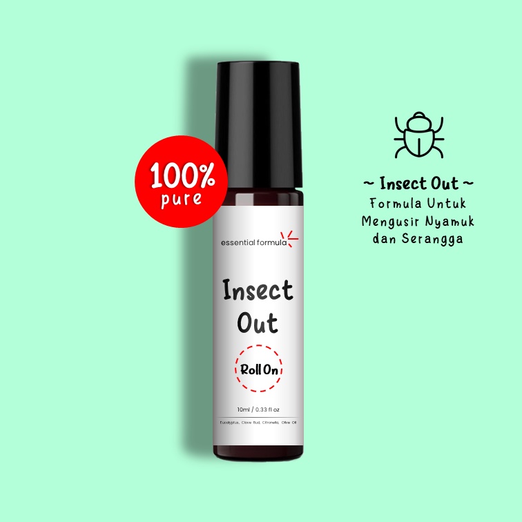 10ml Insect Out Essential Oil Roll On Untuk Mengusir Nyamuk dan Serangga