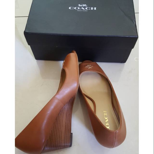 coach wedges original shoes sepatu ori authentic