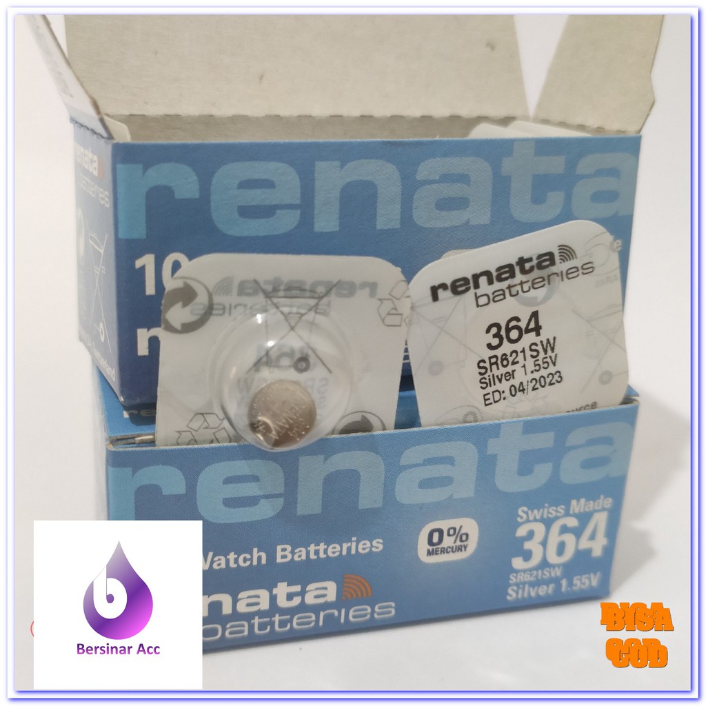 BATTERY BATREI BATERE RENATA SR621SW RENATA 364 ORIGINAL