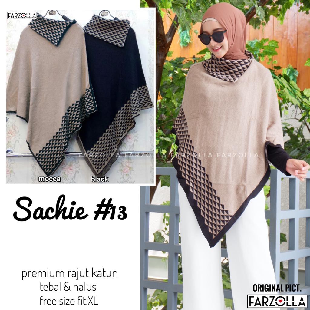OK - PROMO PONCO RAJUT WANITA MUSLIMAH  ATASAN WANITA PONCO RAJUT PREMIUM  PONCO SACHIE SERIES