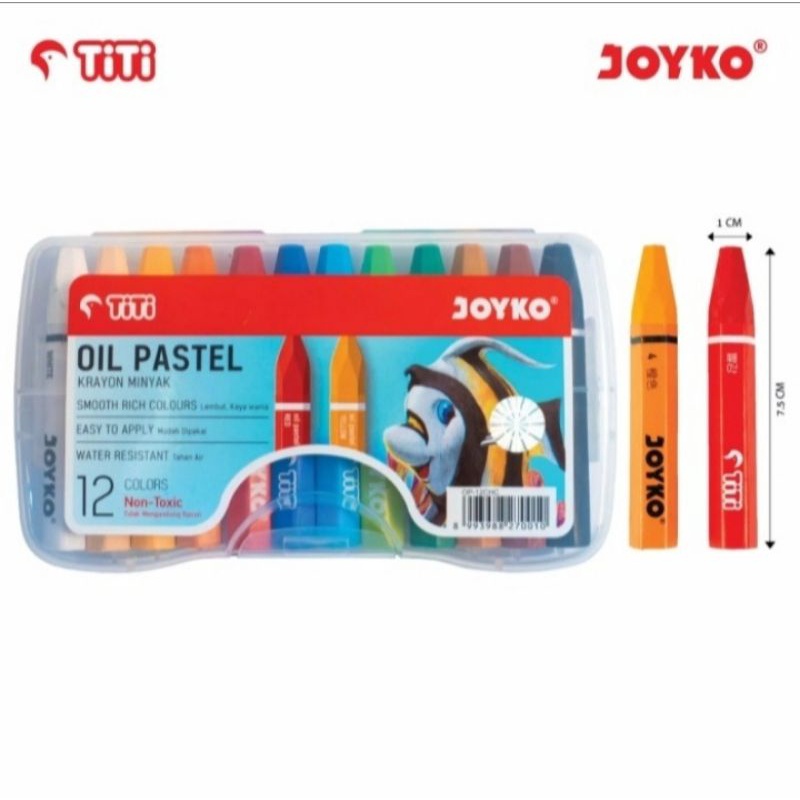 

(bisa cod) KRAYON CRAYON TITI OIL PASTEL PEWARNA CERAH JOYKO AMAN UNTUK ANAK TANPA TIDAK MENGANDUNG RACUN