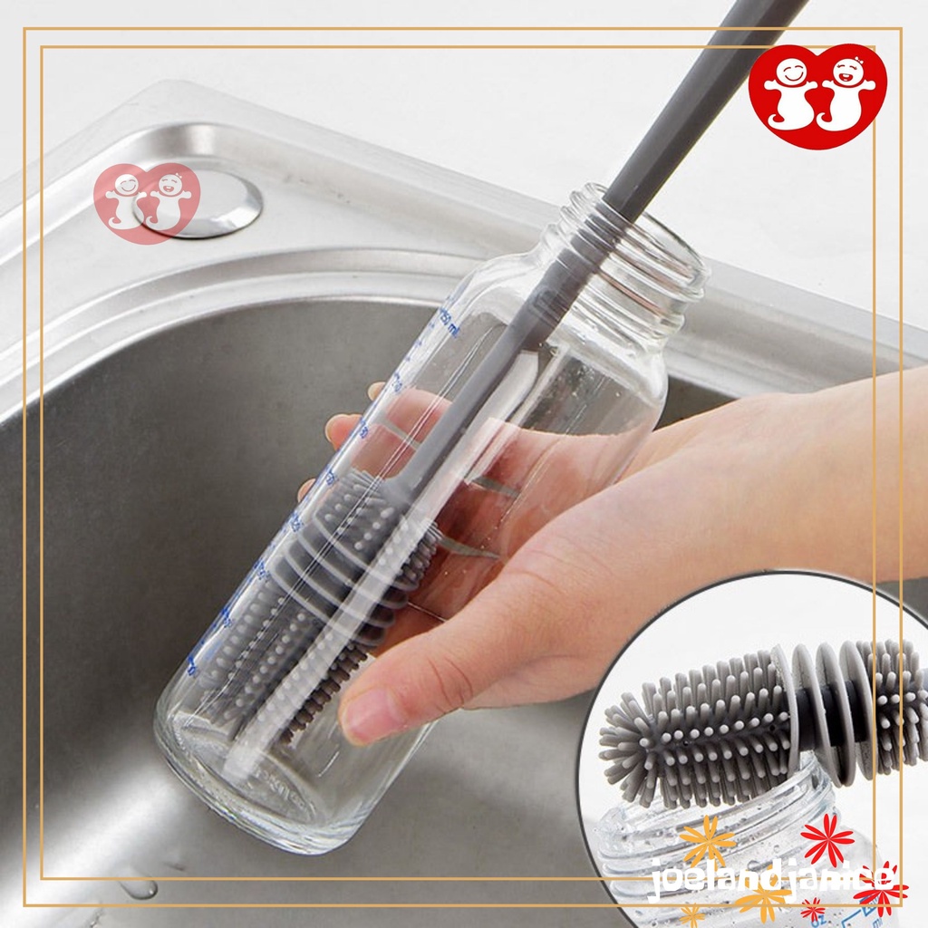 Sikat Botol Gelas Silikon/Bottle Silicone Brush