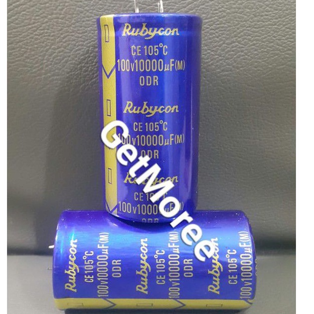 Elco 10000UF 100V Rubycon Biru  Elko 10000 uf100 v